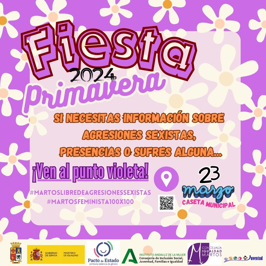 Punto violeta en la Fiesta de la Primavera - Ayuntamiento de Martos