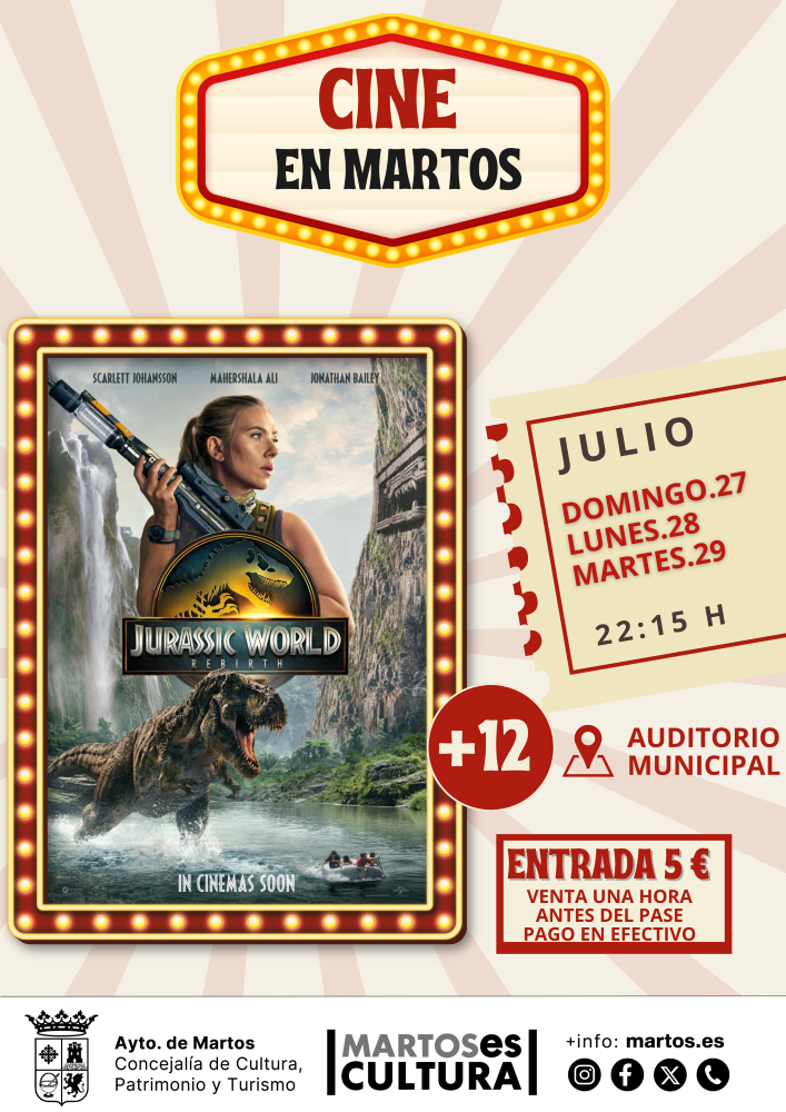 Cine en Martos, Jurassic World: El renacer