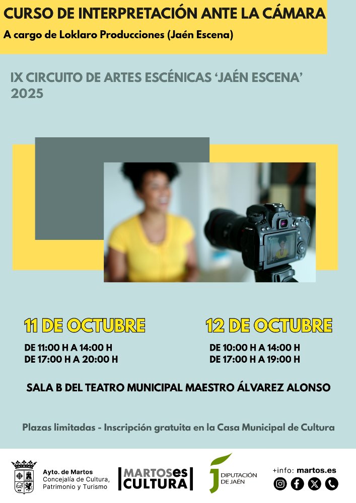 Curso de interpretación ante la cámara
