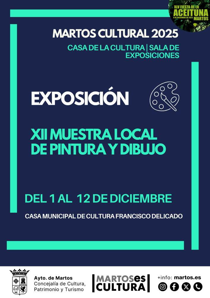 Exposición de la XII Muestra Local de Pintura y Dibujo, Martos Cultural 2025