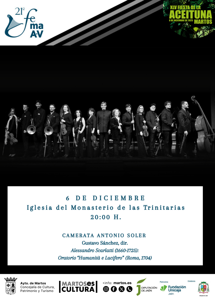 Concierto Alessandro Scarlatti (1660-1725): Oratorio “Humanità e Lucifero” (Roma, 1704)