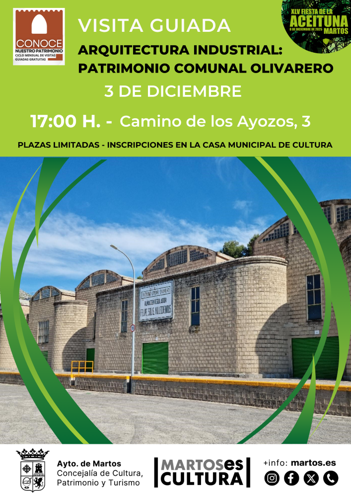 Visita guiada Arquitectura Industrial: Patrimonio Comunal Olivarero