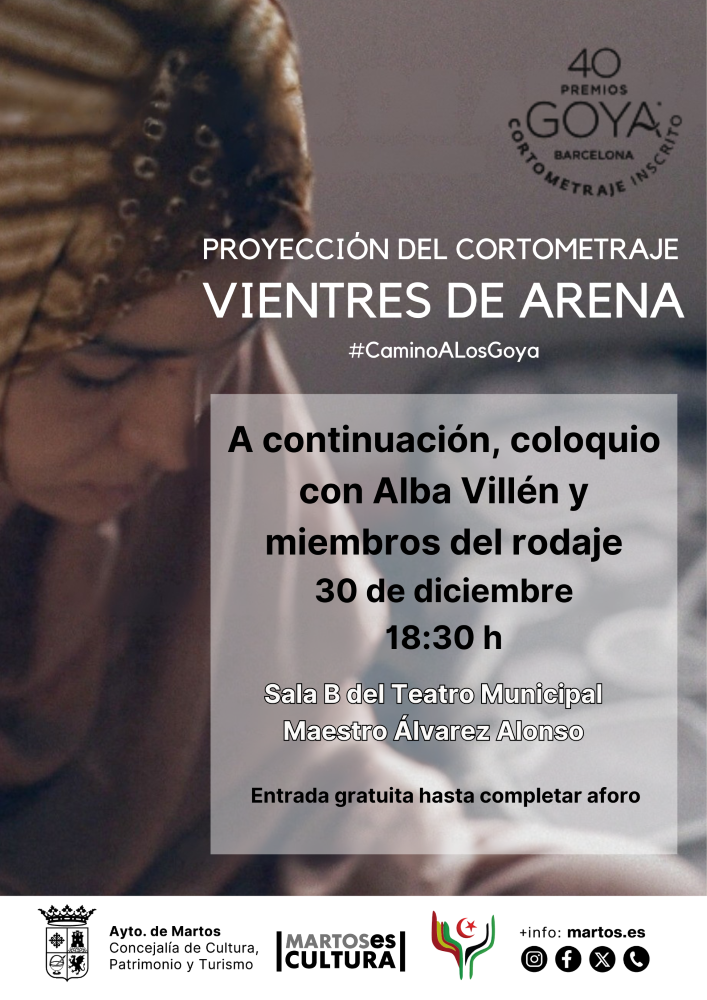 Proyección del cortometraje ‘Vientres de arena’