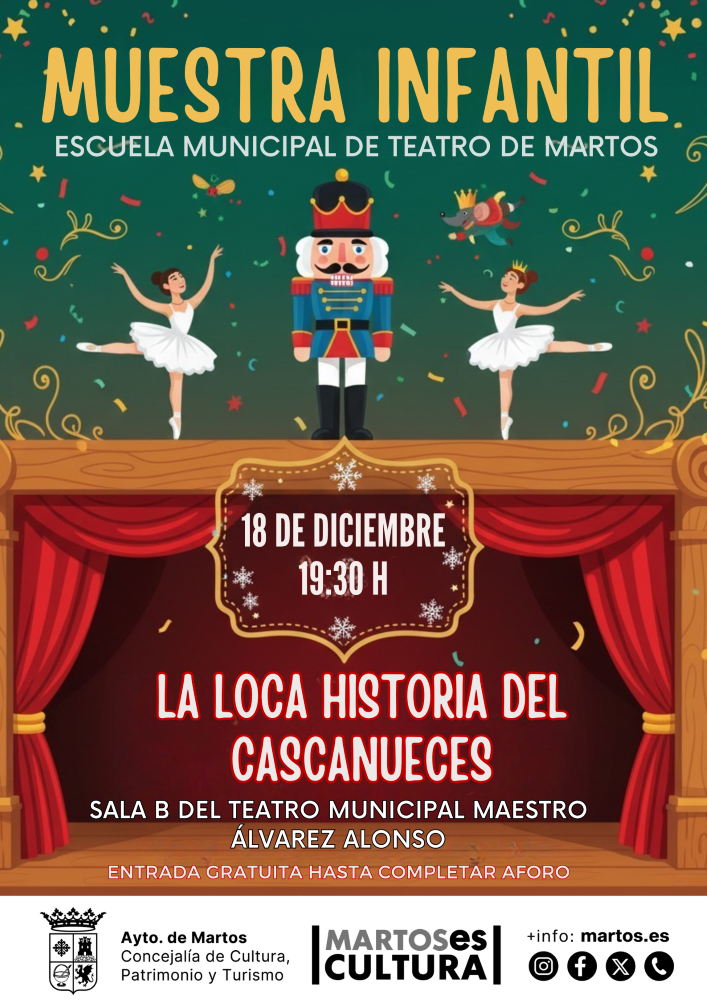 Muestra infantil de la Escuela Municipal de Teatro de Martos ‘La loca historia del Cascanueces’