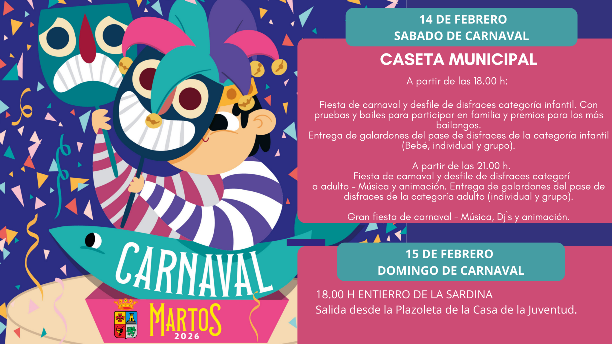 La Fiesta de Carnaval se traslada este sábado a la Caseta Municipal ...
