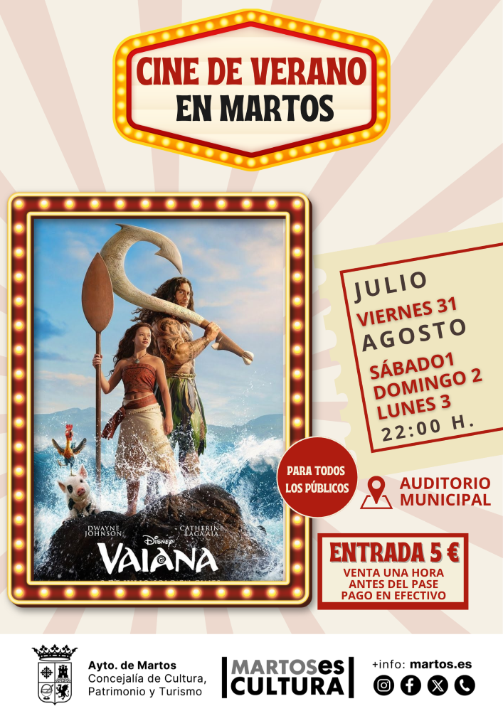 Cine en Martos: Vaiana
