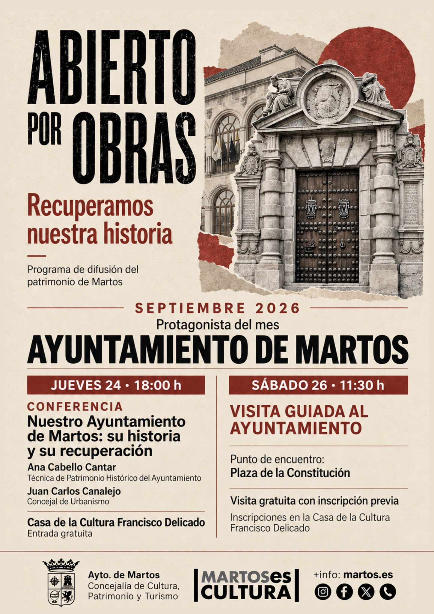Nuestro Ayuntamiento de Martos: Su historia y su recuperación