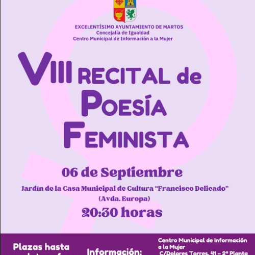 El Ayuntamiento celebra el VIII Recital de Poesía Escrita por Mujeres