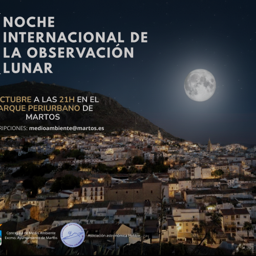 Observación lunar desde el Parque Periurbano