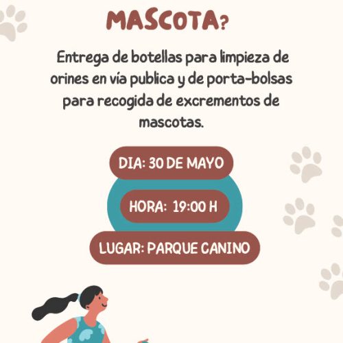 Entrega de material para limpiar y recoger los excrementos caninos