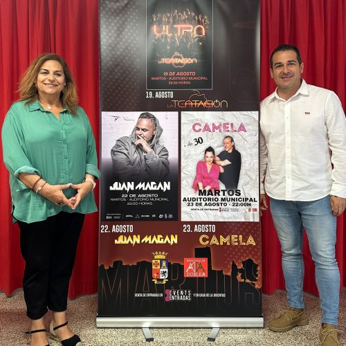 Camela, Juan Magán y la Orquesta Tentación, en la Feria de San Bartolomé 2025