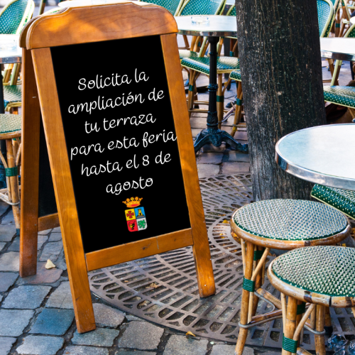 Abierto el plazo para solicitar la ampliación de terrazas en Feria