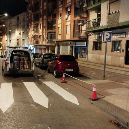 Repintado de los pasos de peatones