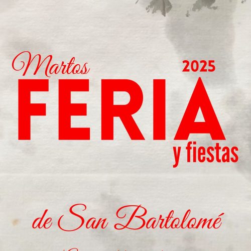 Cartel para la feria de San Bartolomé
