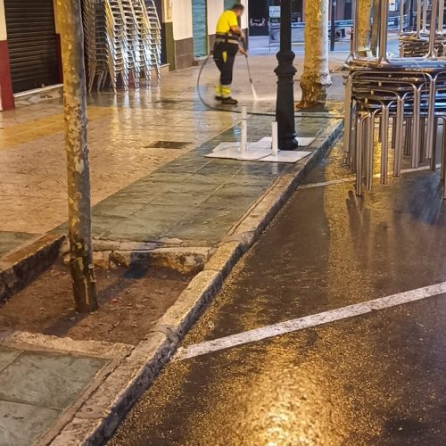 Limpieza del entorno del ferial