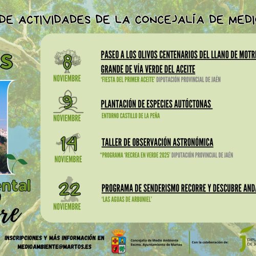 Programa de medio ambiente para Noviembre