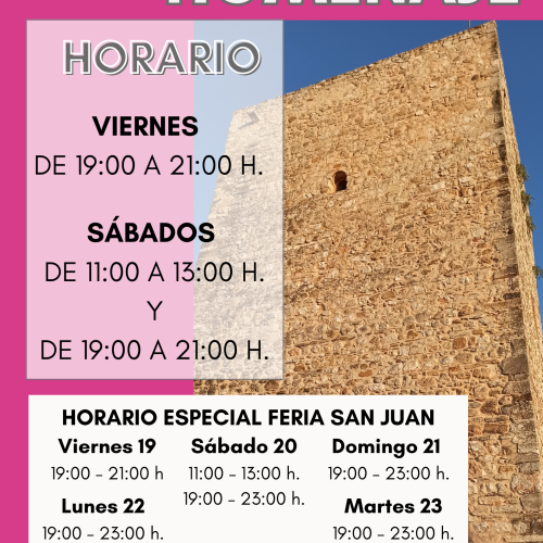 Horario especial de la Torre del Homenaje durante la Feria de San Juan
