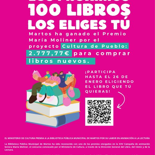 Martos recibe el Premio María Moliner por el proyecto “Cultura de Pueblo”