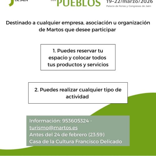 Martos vuelve a mostrarse al mundo en la Feria de los Pueblos