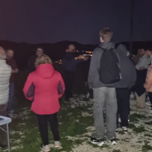 Fantástica noche admirando la alineación planetaria