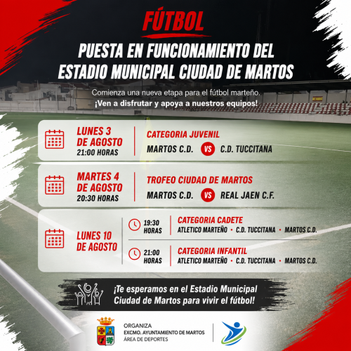 Puesto en funcionamiento del Estadio Municipal Ciudad de Martos