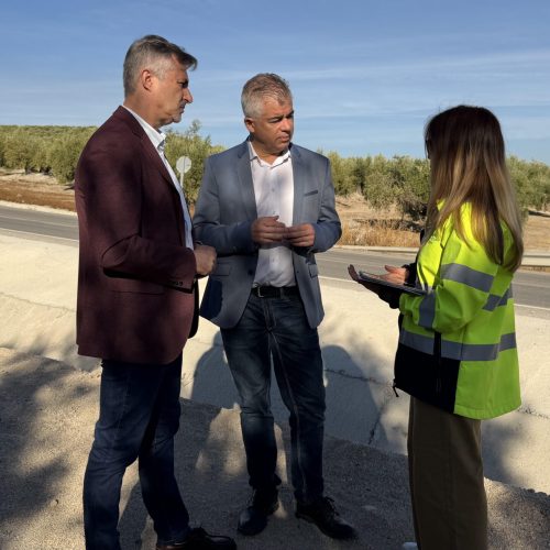 Visita técnica a la carretera JA-3308 en Monte Lope Álvarez