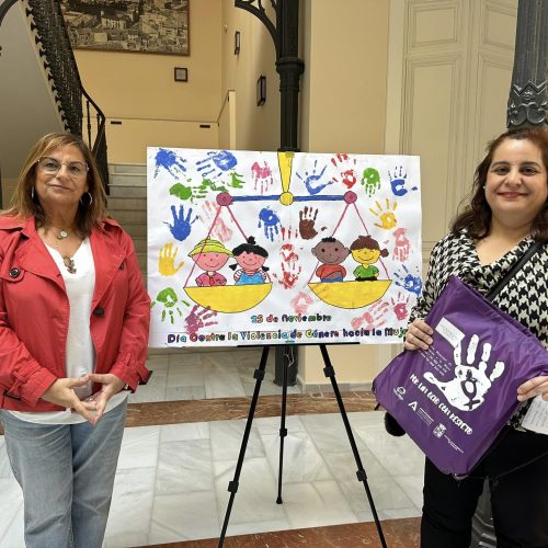 Exposición de carteles escolares contra la violencia de género