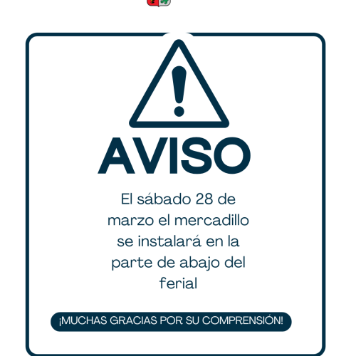 El mercadillo se instalará el sábado 28 en la parte de abajo del ferial