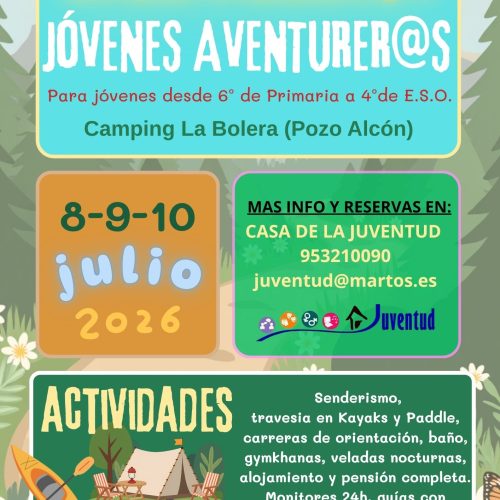 Juventud retoma los campamentos  jóvenes  para este verano en Pozo Alcón