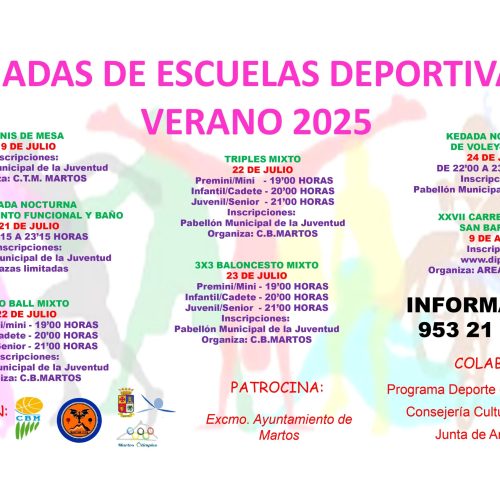 El Ayuntamiento organiza una completa programación deportiva para este verano