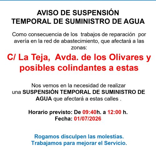 Corte de agua