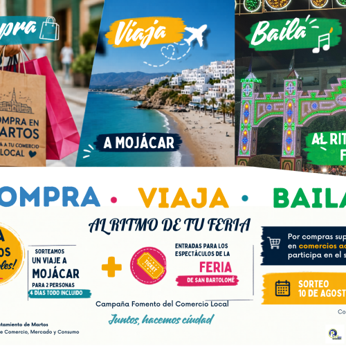 El Ayuntamiento impulsa la campaña “Compra, Viaja y Baila al ritmo de tu feria” para dinamizar el comercio local