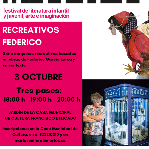 (Mosaico. Festival de literatura infantil y juvenil, arte e imaginación). Recreativos Federico