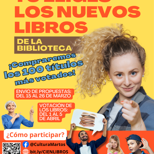 ¡Tú eliges los nuevos 100 libros de la Biblioteca Municipal de Martos!