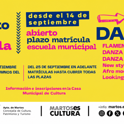 Plazo de inscripción para la Escuela Municipal de Danza
