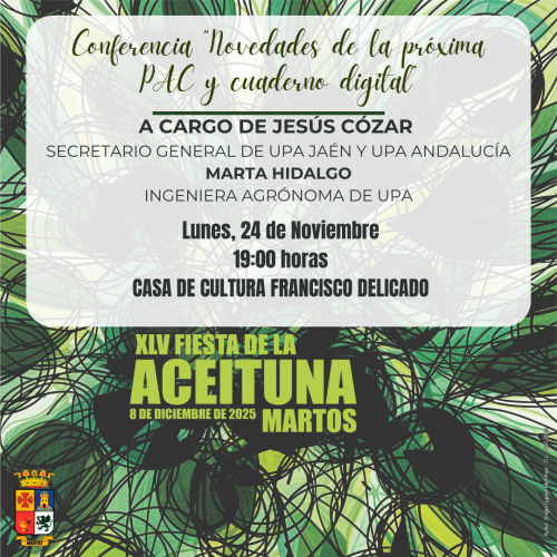 Conferencia “Novedades de la próxima PAC y cuaderno digital”