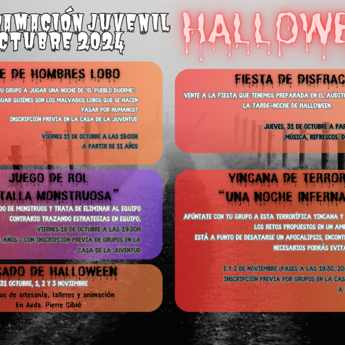 Actividades de Halloween en la Casa de la Juventud