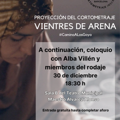 Proyección del cortometraje ‘Vientres de arena’