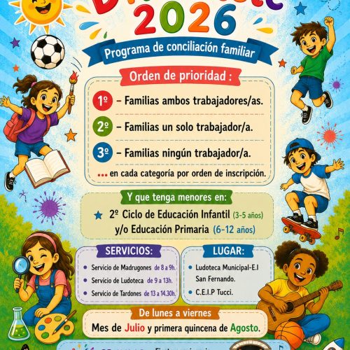 Mañana se abre el plazo de preinscripción para el programa Diviértete