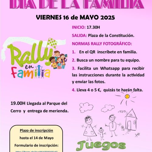Rally fotográfico y juegos saludables para celebrar el Día de la Familia