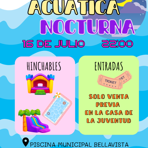 Fiesta acuática nocturna