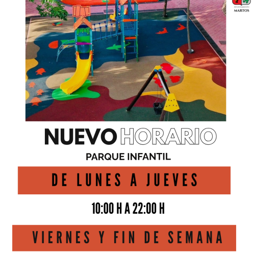 Nuevo horario del Parque Infantil