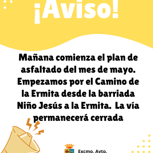 Asfaltado Camino de la Ermita
