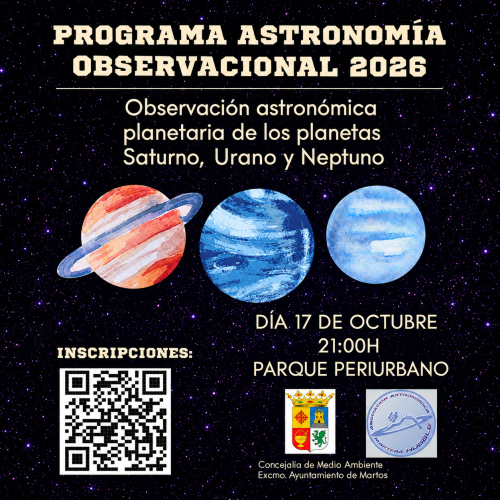 Observación de los planetas Saturno, Urano y Neptuno