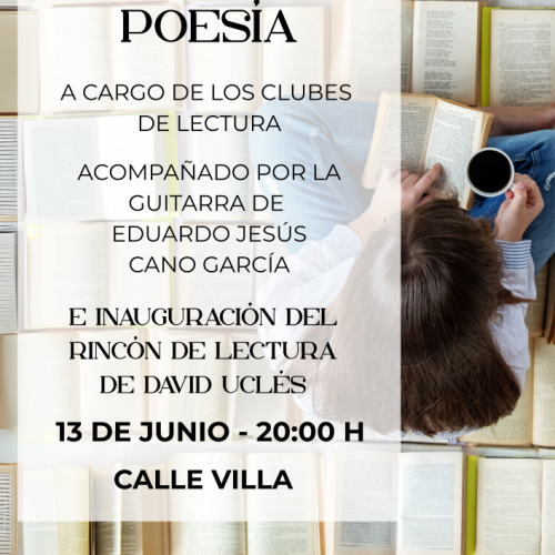 Recital de poesía e inauguración del rincón de lectura de David Uclés