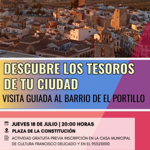 Descubre los tesoros de tu ciudad. Visita guiada al Barrio de El Portillo