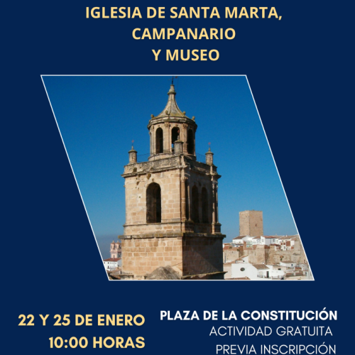 Visitas guiadas a la Real Iglesia Parroquial de Santa Marta, incluye campanario y museo