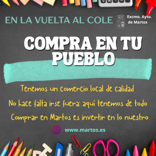 En la vuelta al cole compra en Martos