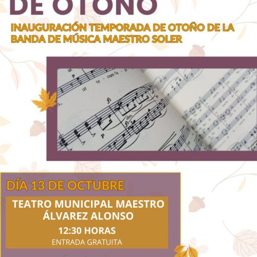 El I Concierto de Otoño será en el Teatro Municipal Maestro Álvarez Alonso