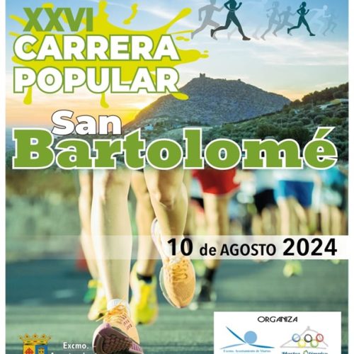 Martos acoge el próximo 10 de agosto la XXVI Carrera Popular “San Bartolomé”